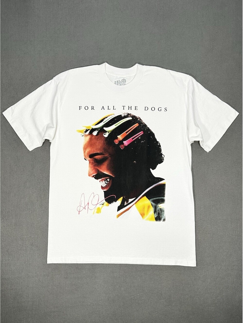 Drake For All The Dogs Men’s L Graphic T-Shirt High Street White Made USA